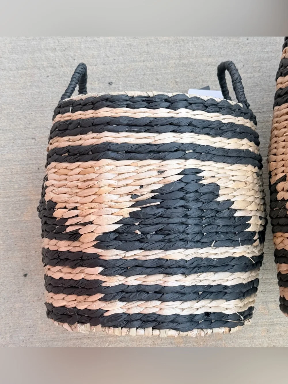 Neatly Small 10-Inch and 14 inch  Water Hyacinth Basket take both for $45